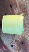 15 SMALL YELLOW & CREAM BUCKET PLANTERS - 5