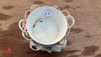 14 ZINC CREAM BOWL PLANTERS - 3