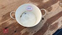 14 ZINC CREAM BOWL PLANTERS - 4