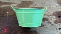 28 ZINC GREEN BOWL PLANTERS - 2