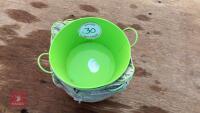 20 LIME ZINC BOWL PLANTERS - 2