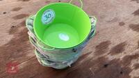 20 LIME ZINC BOWL PLANTERS - 3