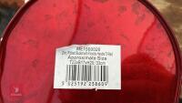 9 ZINC RIBBED RED BUCKET PLANTERS - 6