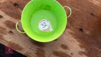 20 LIME ZINC BOWL PLANTERS - 4