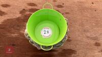 20 LIME ZINC BOWL PLANTERS - 3