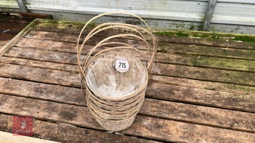 18 WOVEN DISPLAY BASKETS