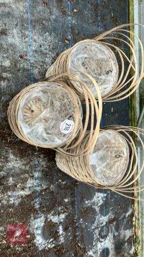 18 WOVEN DISPLAY BASKETS