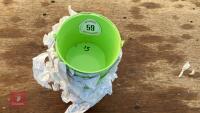 15 GREEN BUCKET PLANTERS - 3