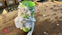 15 GREEN BUCKET PLANTERS - 6