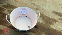 18 ZINC PINK BOWL PLANTERS - 6
