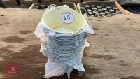 15 ZINC YELLOW BOWL PLANTERS