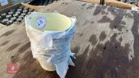 15 ZINC YELLOW BOWL PLANTERS - 2