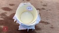 15 ZINC YELLOW BOWL PLANTERS - 3