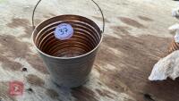 10 ZINC RIBBED CHAMPAGNE BUCKET PLANTERS - 4