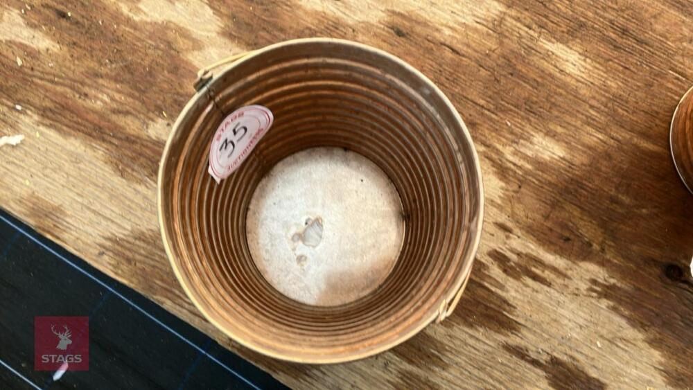 10 ZINC RIBBED CHAMPAGNE BUCKET PLANTERS