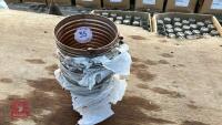10 ZINC RIBBED CHAMPAGNE BUCKET PLANTERS - 2