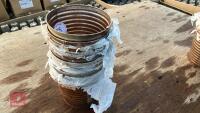 10 ZINC RIBBED CHAMPAGNE BUCKET PLANTERS - 4