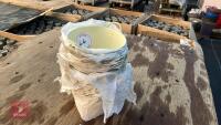 20 ZINC YELLOW BOWL PLANTERS - 3