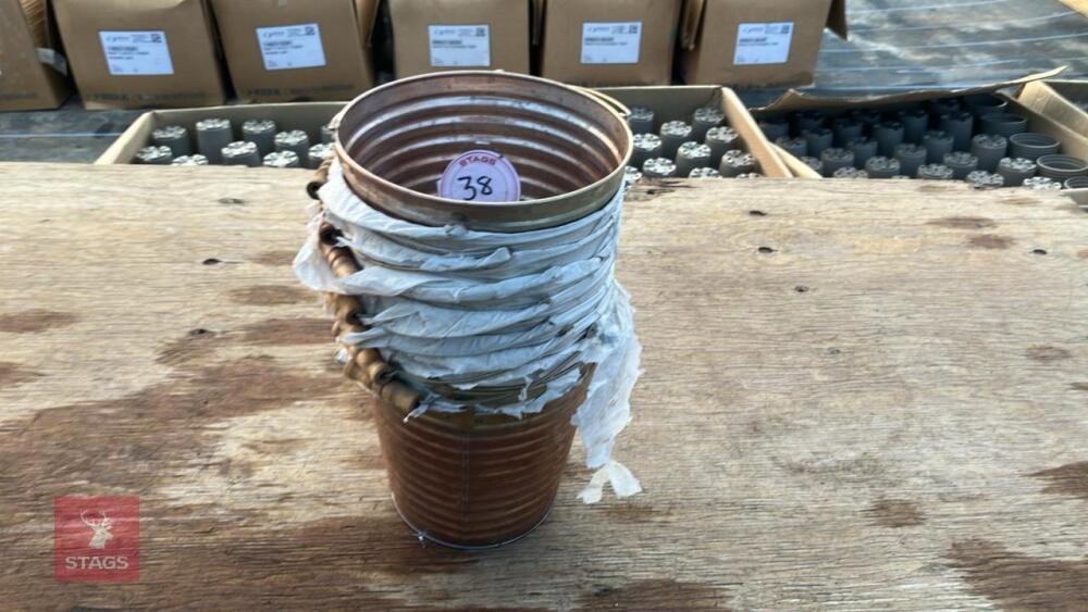 10 ZINC RIBBED CHAMPAGNE BUCKET PLANTERS