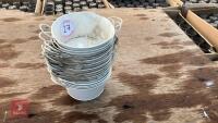 20 ZINC CREAM BOWL PLANTERS - 3