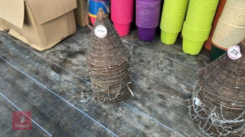 12 CANE WICKER BASKETS