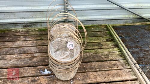 12 WOVEN DISPLAY BASKETS