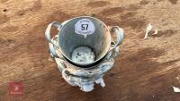 12 DECORATIVE TIN BUCKET PLANTERS - 6
