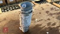 20 OVAL TIN BUCKET PLANTERS - 2