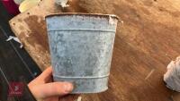 20 OVAL TIN BUCKET PLANTERS - 4