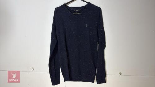 VOLCOM UPERSTAND V NECK SWEATER - SIZE S