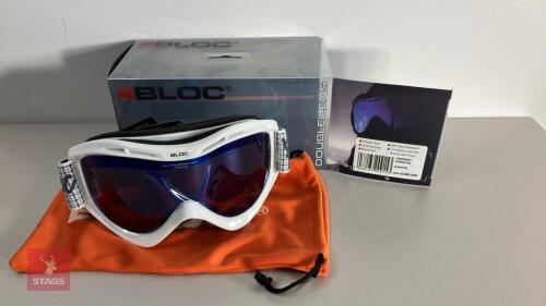 BLOC VENOM VMW13 WHITE SKI GOGGLES