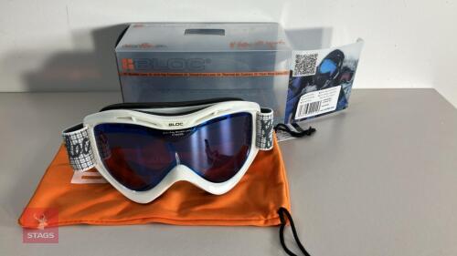 BLOC VENOM VMW13 WHITE SKI GOGGLES