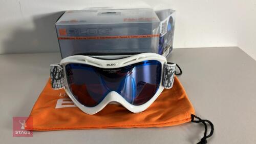 BLOC VENOM VMW13 WHITE SKI GOGGLES