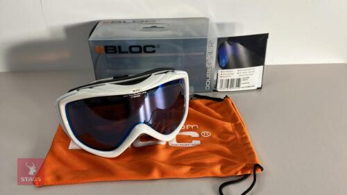 BLOC MARS RS13 WHITE SKI GOGGLES