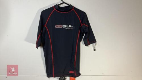 GUL XOLA SHORT SLEEVE BLACK RASHGUARD