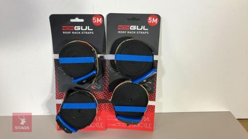 4 GUL 5M ROOF RACK STRAPS