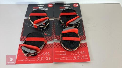 4 GUL 3M ROOF RACK STRAPS