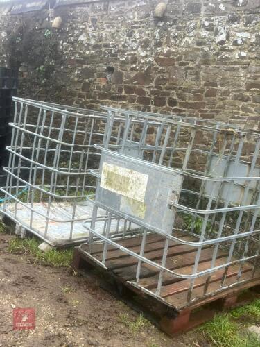 2 IBC CRATES IDEAL FOR LOGS