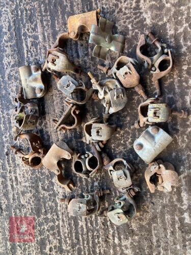 20 ASSORTED SCAFFOLD CLAMPS