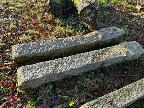 2 X 7' GRANITE POSTS