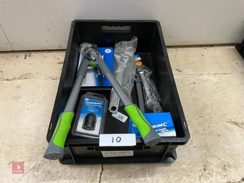 CRATE OF ASSORTED WORKSHOP SUNDRIES (10)