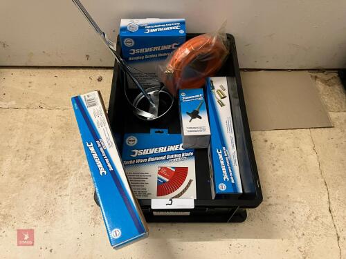 CRATE OF ASSORTED WORKSHOP SUNDRIES (3)