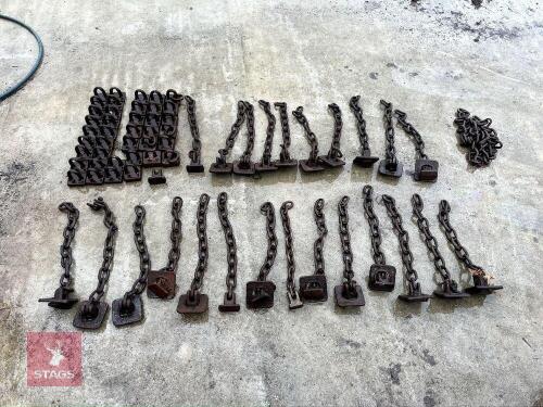 QTY OF MUCK SPREADER CHAINS & FLAILS