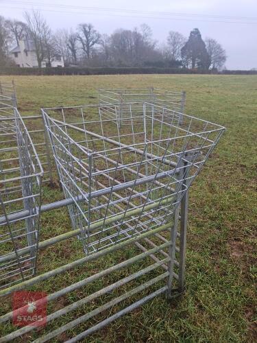 6 HAY RACKS TO FIT ON HURDLES