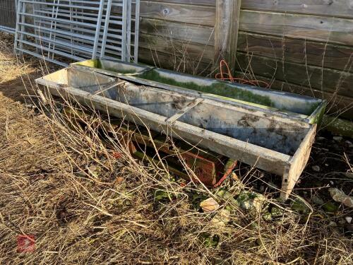 2 GROUND FEED TROUGHS