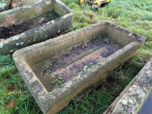51'' X 24'' X 10'' CONCRETE TROUGH (3)