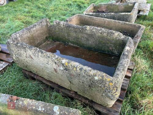 50'' X 28'' X 15'' CONCRETE TROUGH (2)