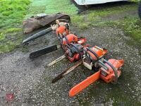 4 CHAINSAWS & 1 LEAF BLOWER (ALL S/R)
