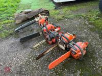 4 CHAINSAWS & 1 LEAF BLOWER (ALL S/R) - 2