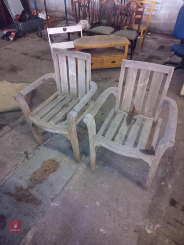 2 GARDEN CHAIRS